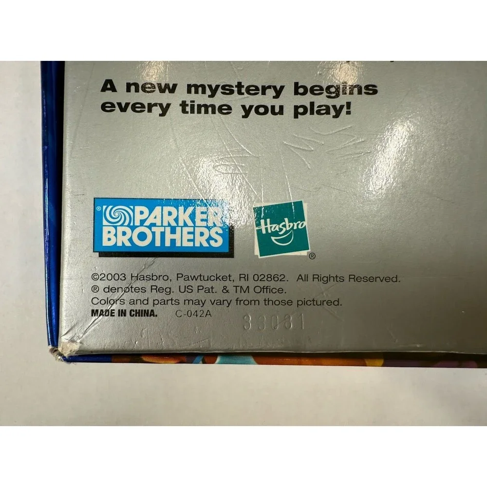 Parker Brothers Clue FX Mystery Board Game Electronic Talking Complete Game 2003